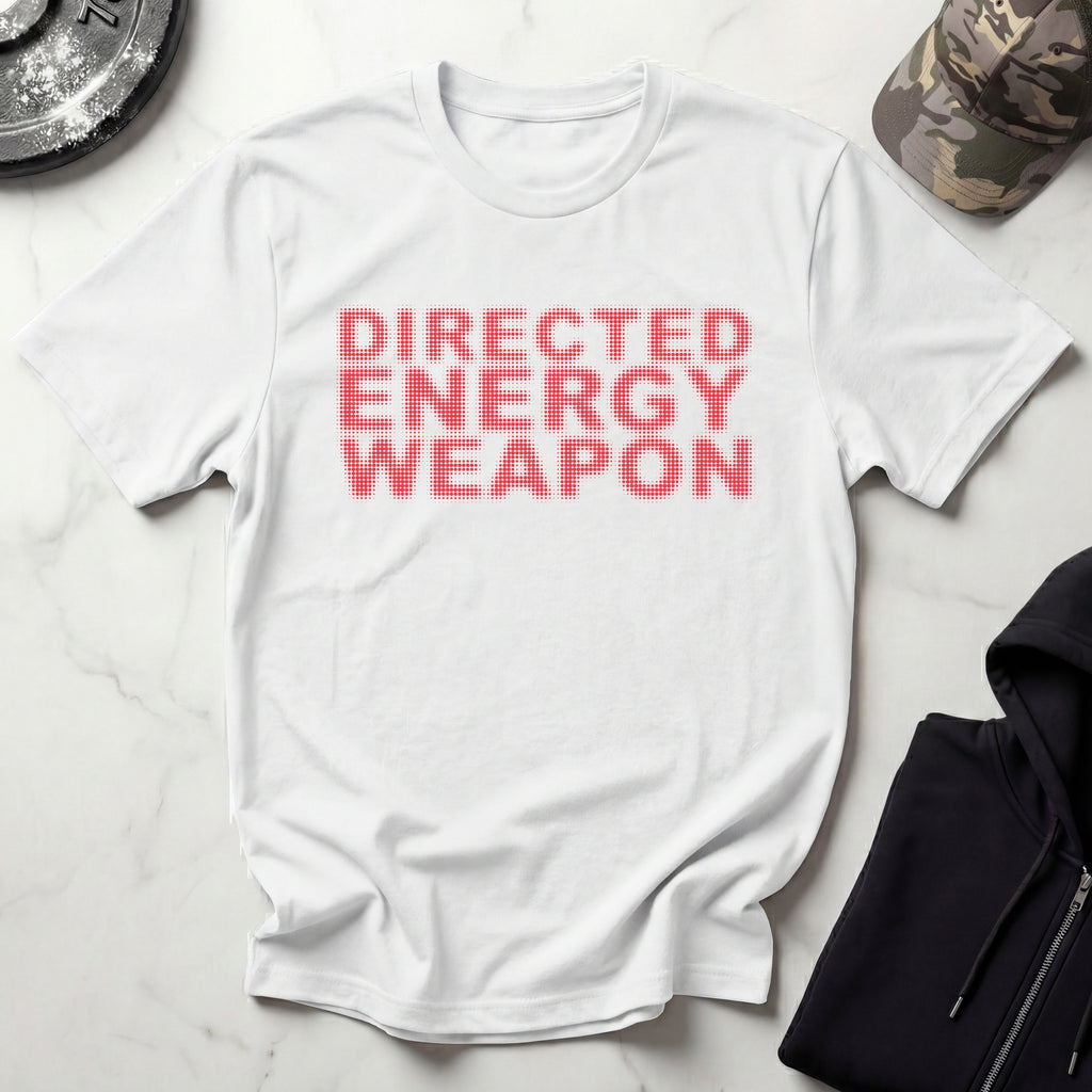 Directed Energy Half Tone Red Gym T-Shirt