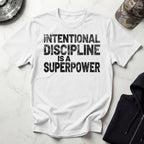 Intentional Discipline Is A Superpower Retro Gym T-Shirt
