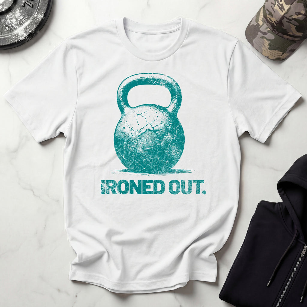 Ironed Out Kettlebell Vintage Gym T-Shirt