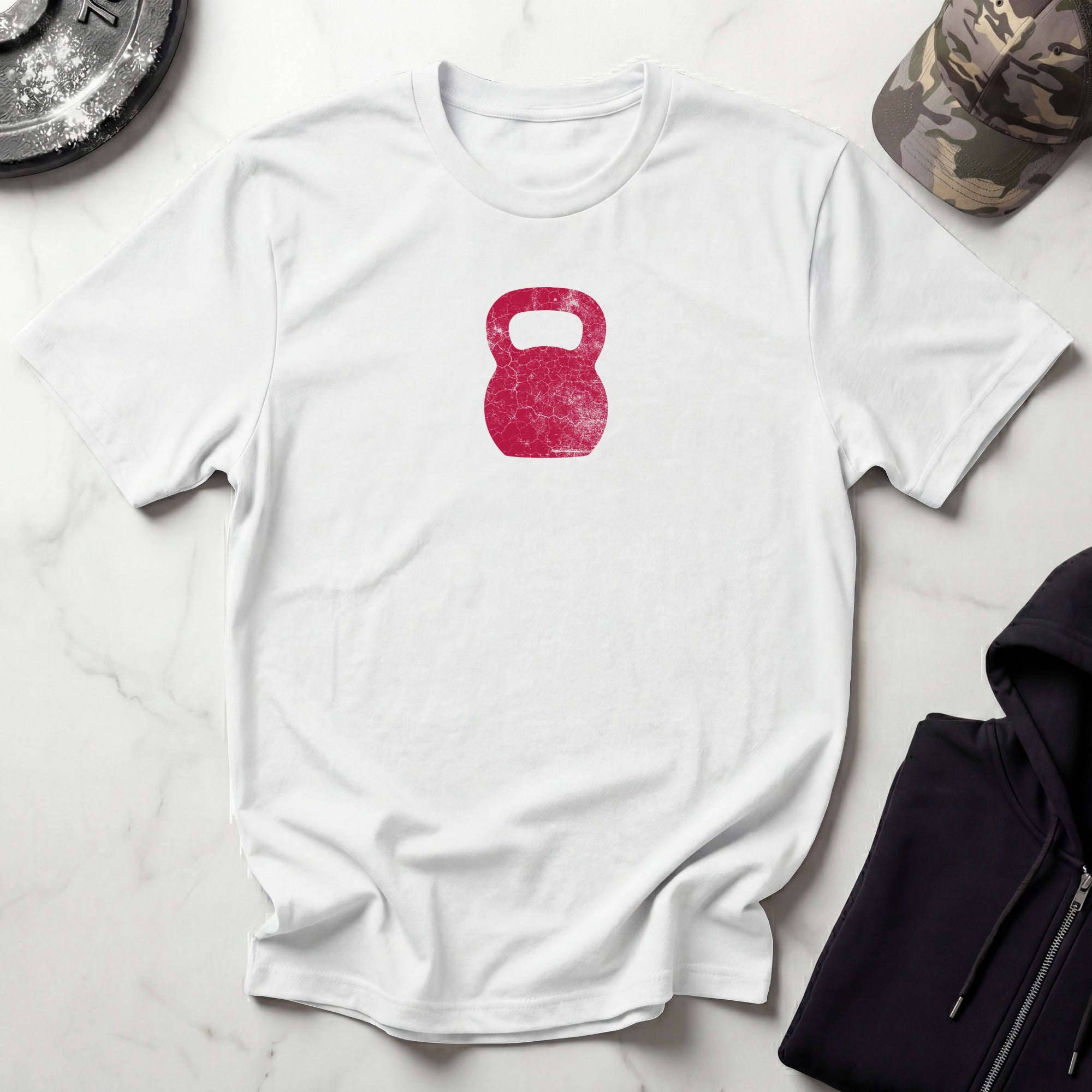 Kettlebell Graphic Vintage Gym T-Shirt