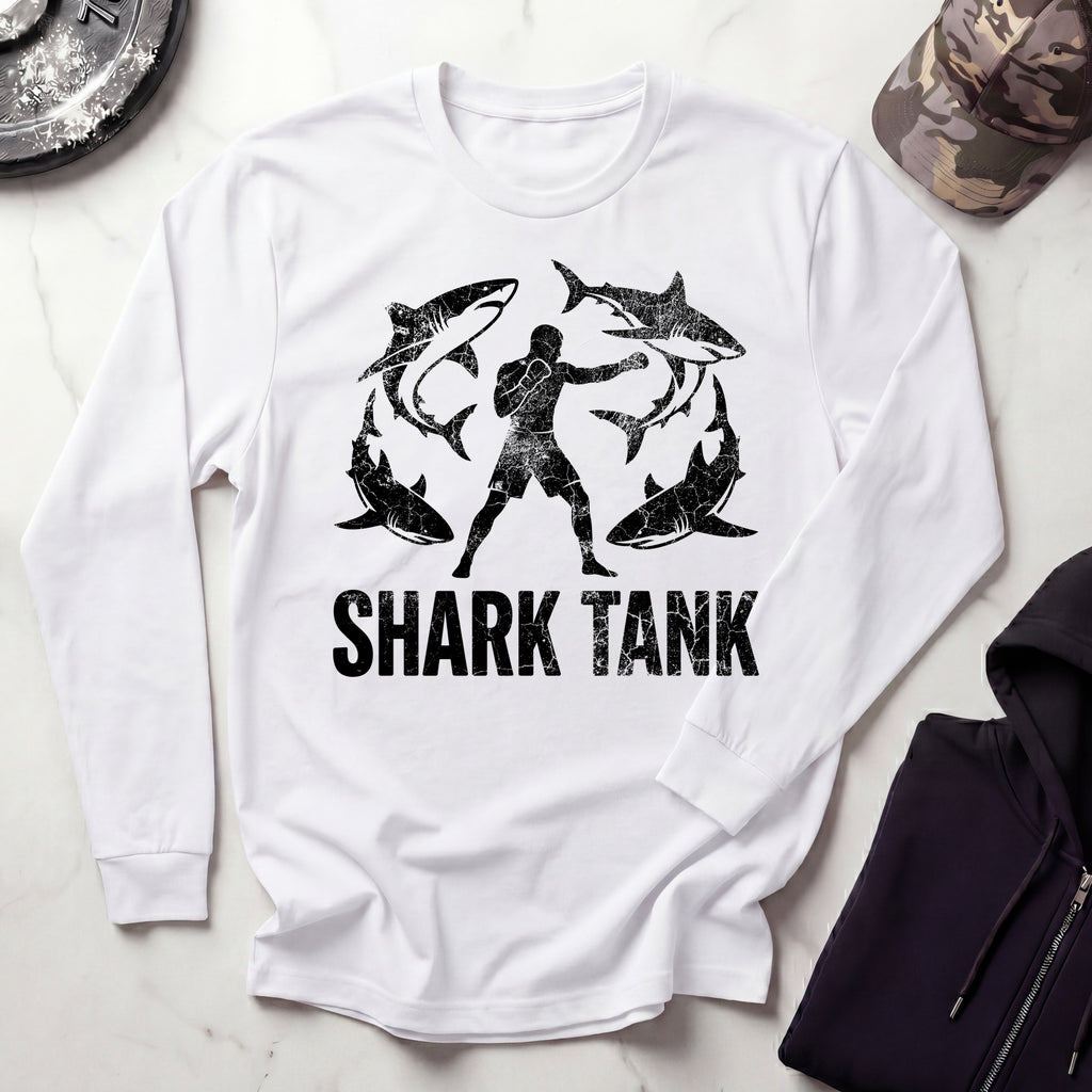 Shark Tank MMA Training Long Sleeve Gym Tee