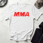 MMA Red Typographic Retro Gym T-Shirt