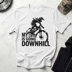 MTB Downhill Vintage Graphic Gym T-Shirt