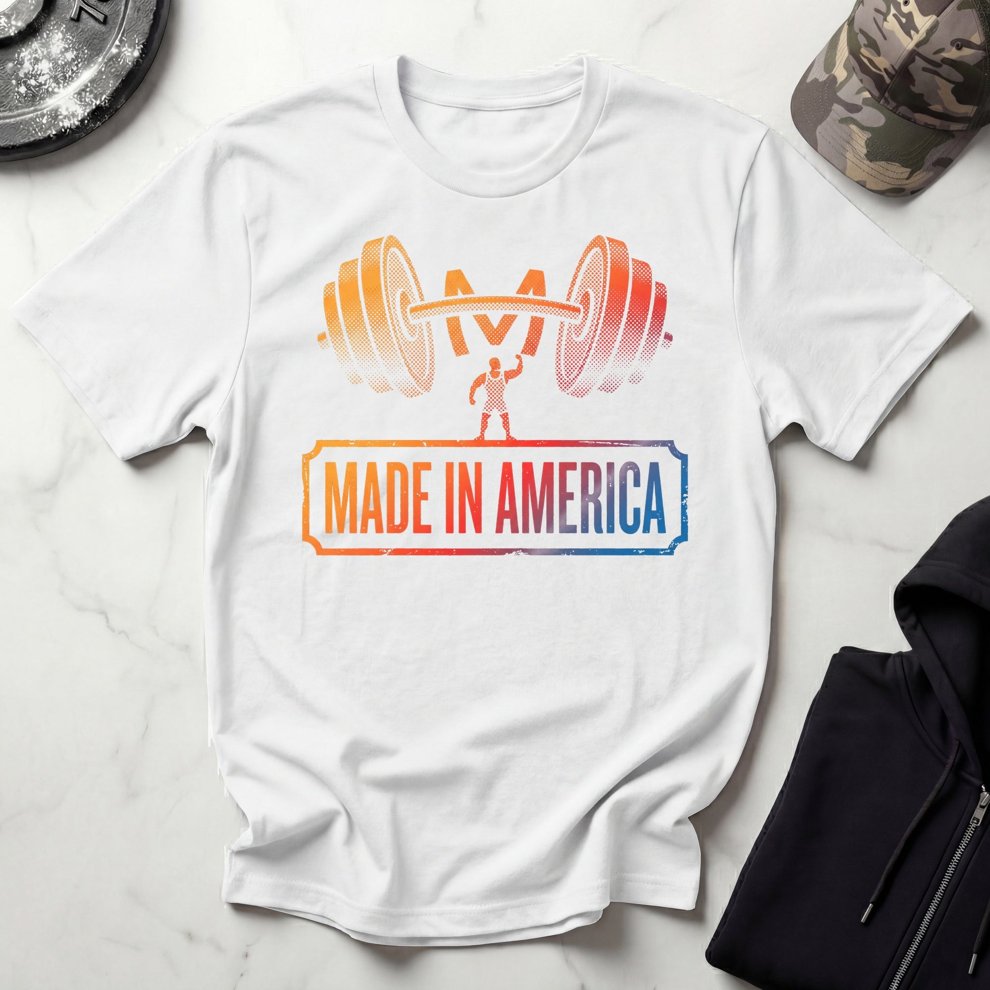 Made In America Gradient Gym T-Shirt