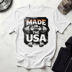 USA Made Barbell Gym T-Shirt