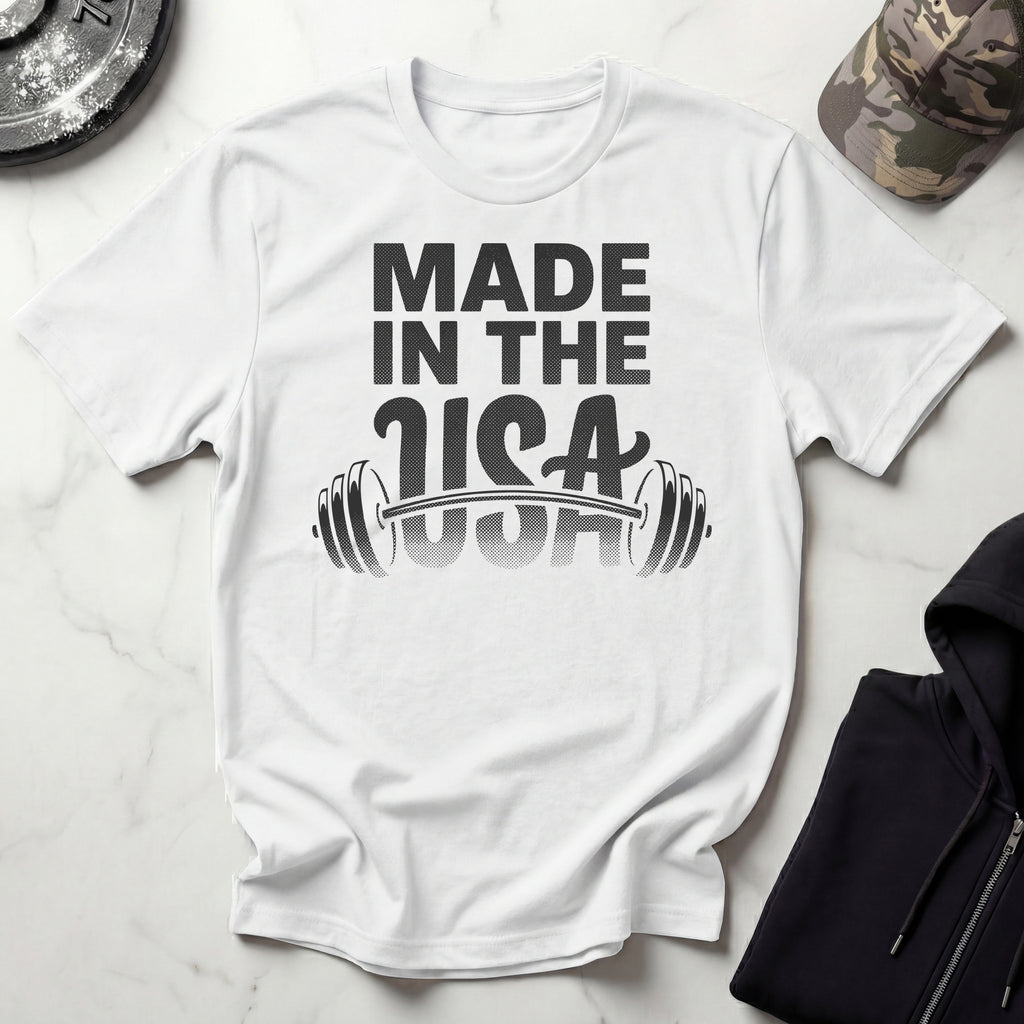 USA Weights Training Vintage Gym T-Shirt