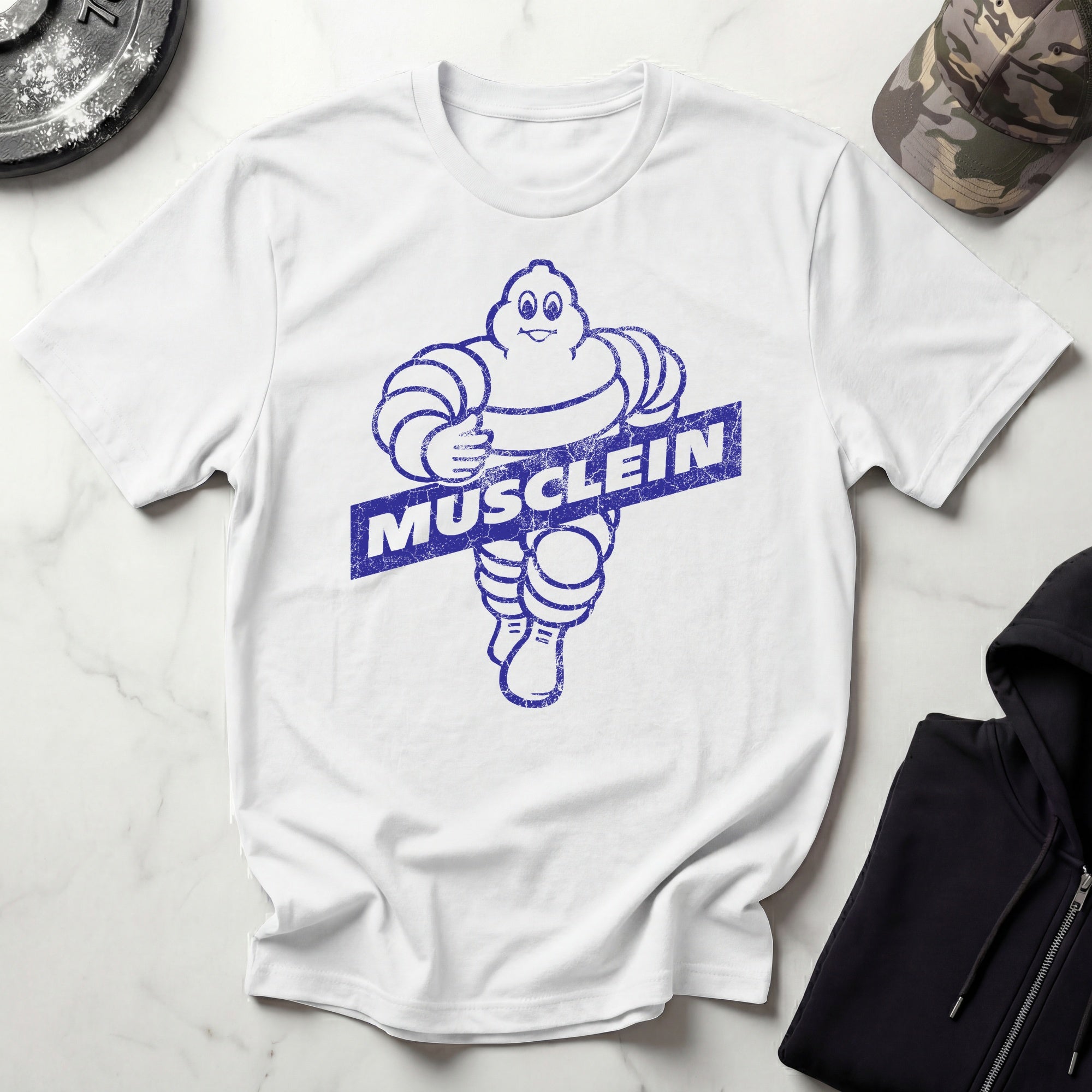 Musclin Man Graphic Vintage Gym T-Shirt
