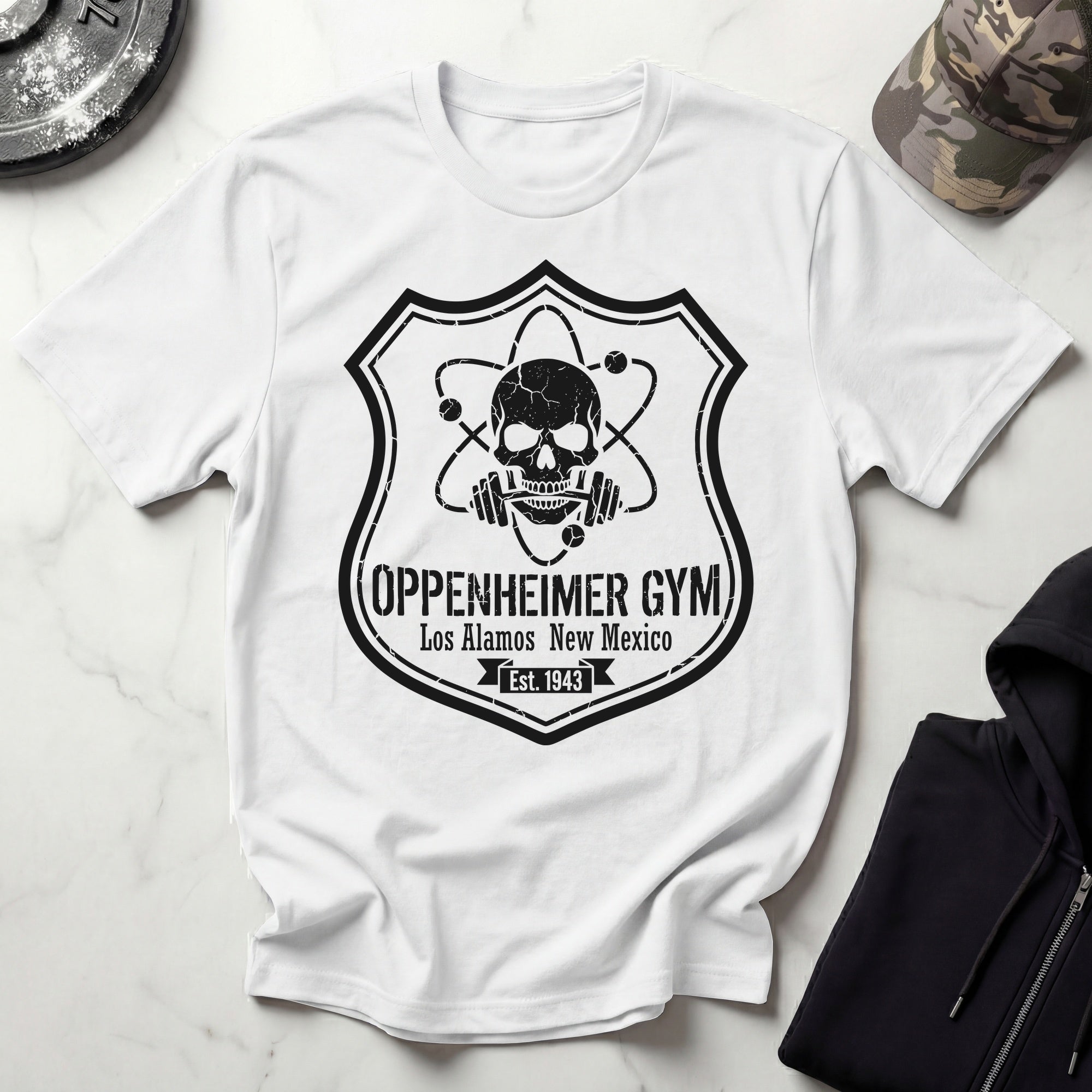 Oppenheimer Nuke Explosive Vintage Insignia Gym Tee