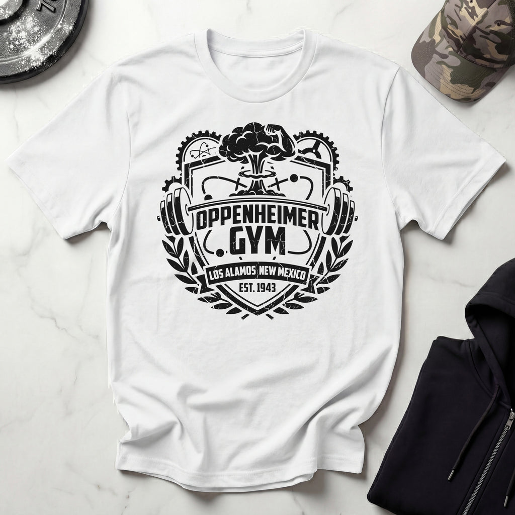 Oppenheimer Nuke Explosion Vintage Insignia Gym Tee