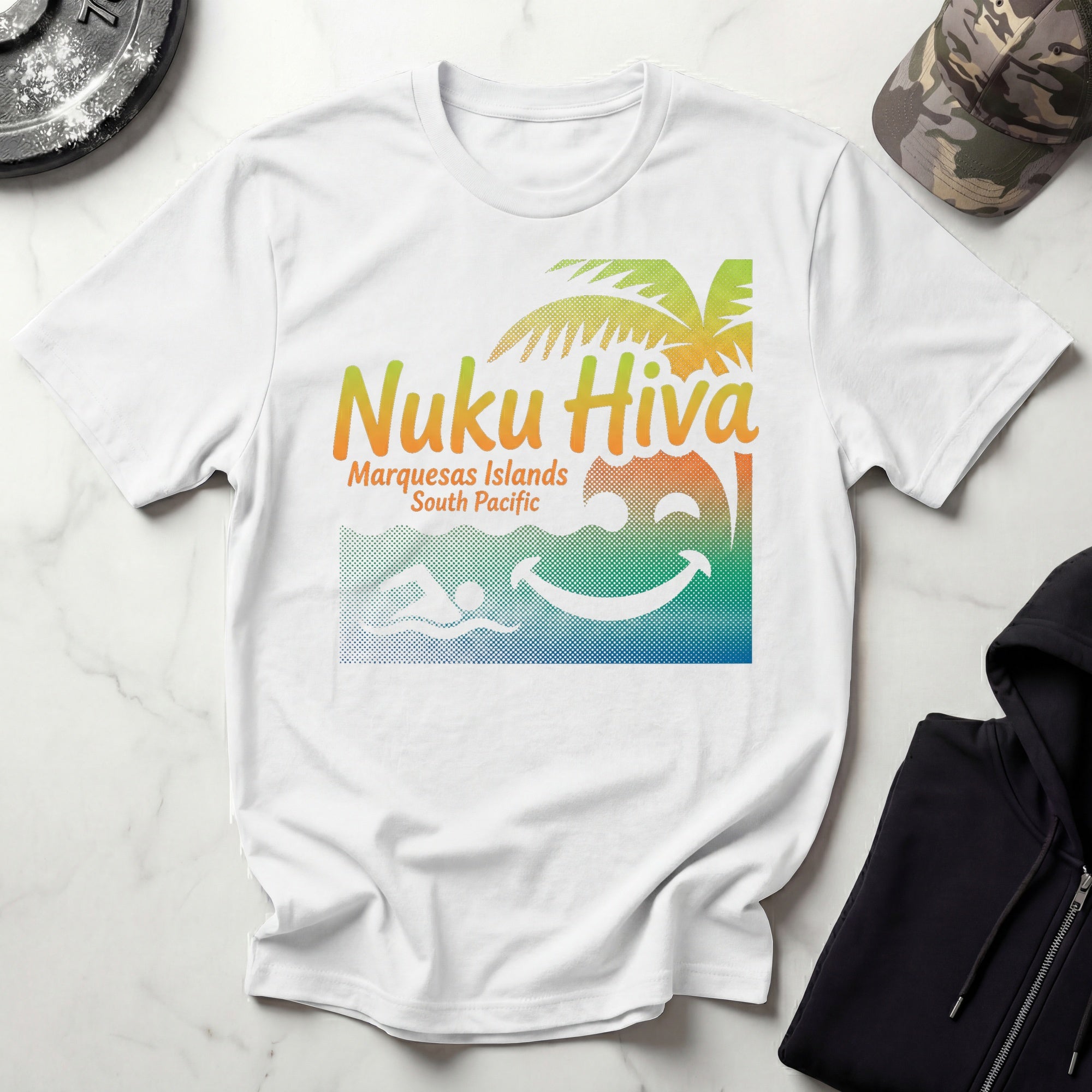 Nuku Hiva Marquesas Vintage Gym T-Shirt