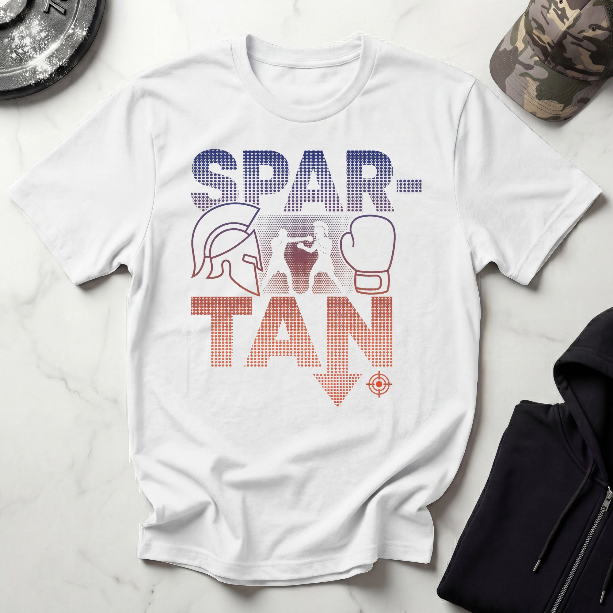 Boxing Spartan Graphic Gym T-Shirt