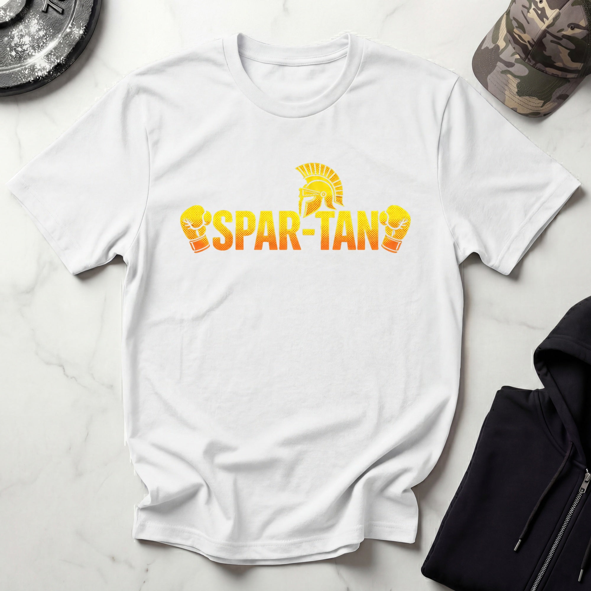 Spartan Boxing Gloves Retro Boxing Gym T-Shirt