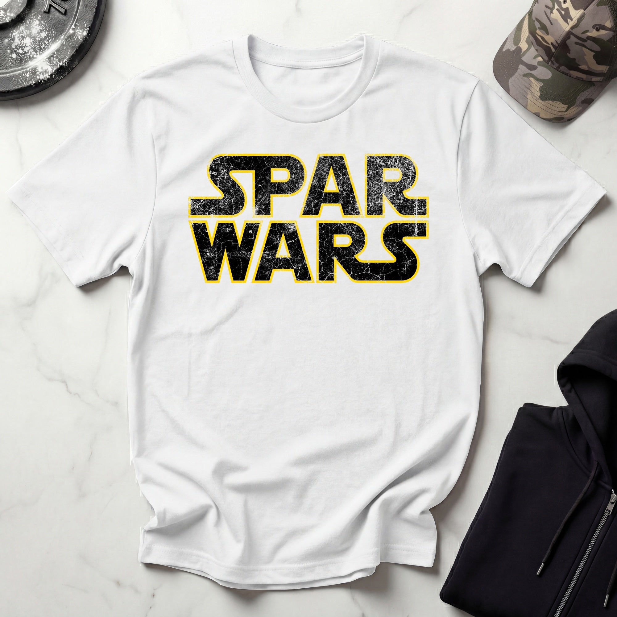 Spar Wars Grunge Vintage Gym T-Shirt
