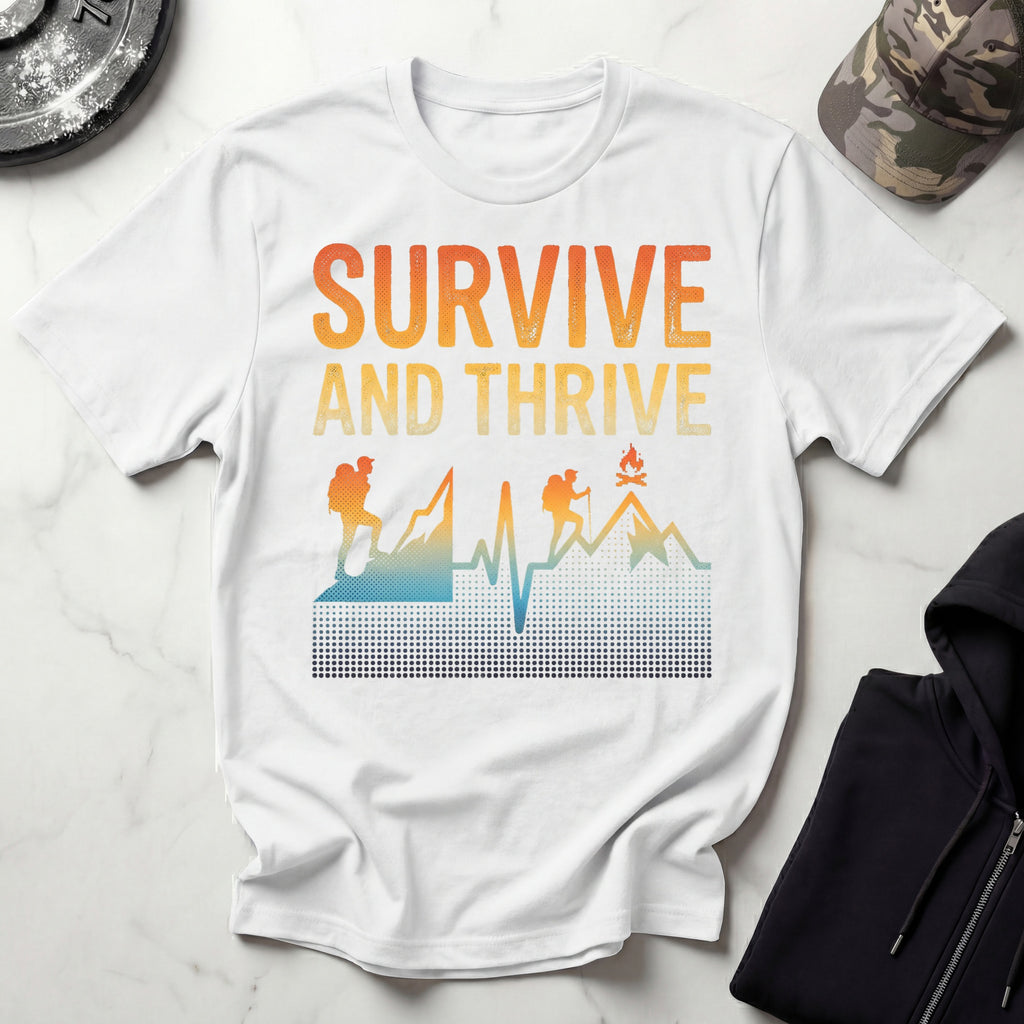 Survive And Thrive Hiker Graphic Gym T-Shirt