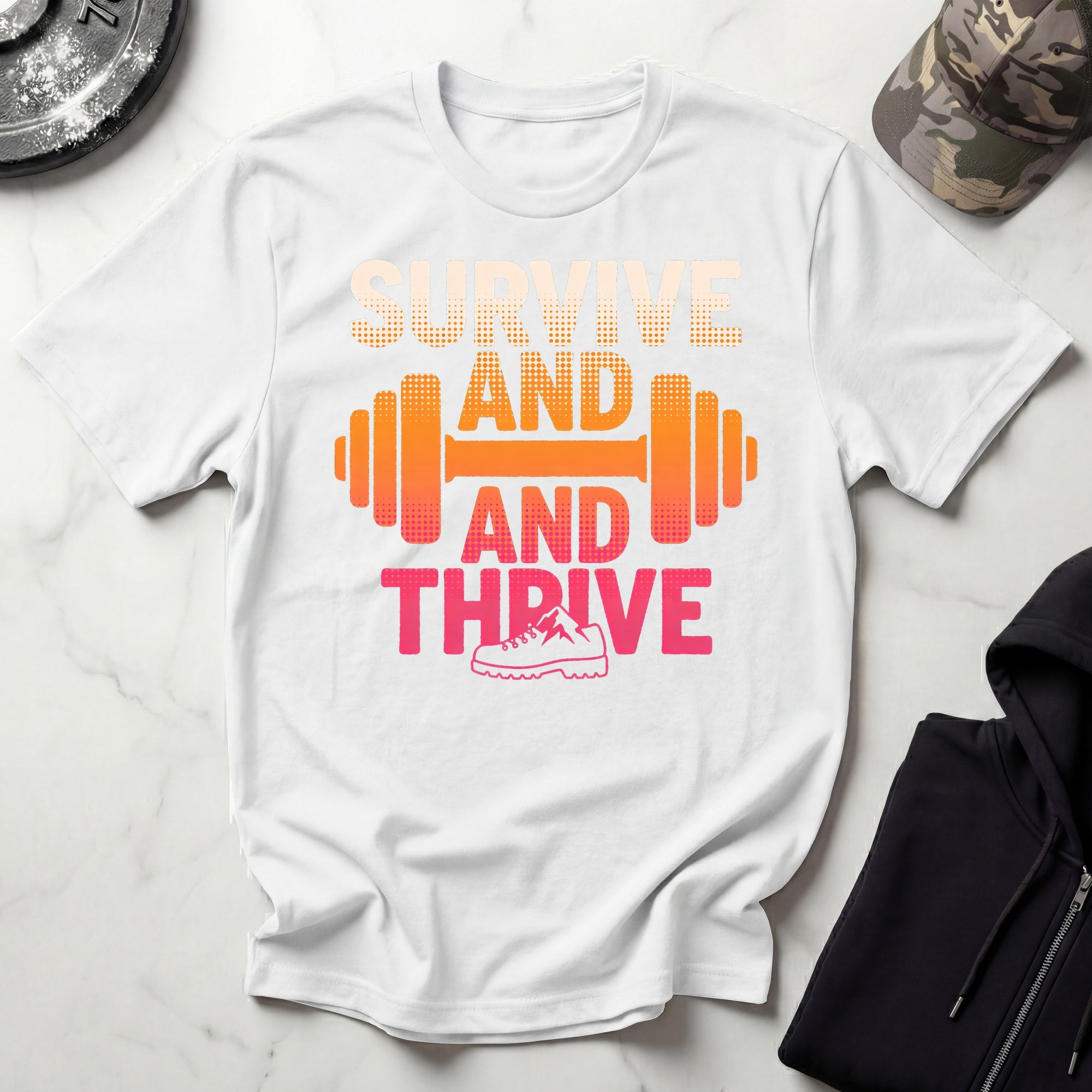 Survive And Thrive Hiking Gym T-Shirt