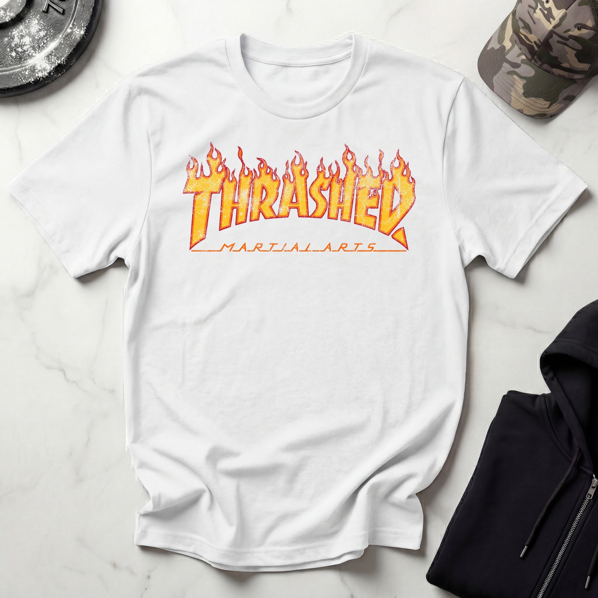 THRASHED Martial Arts Vintage Gym T-Shirt