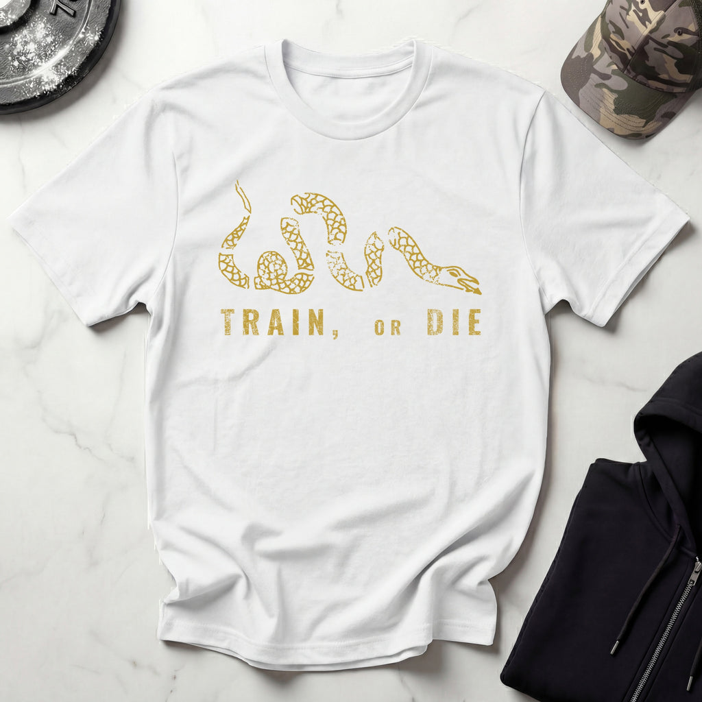 Train Or Die Snake Retro Gym T-Shirt