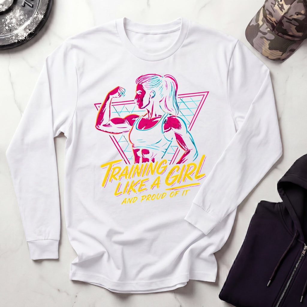 Training Like A Girl Long Sleeve Gym Tee