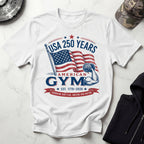 USA 250 America Gym Graphic Retro Gym T-Shirt