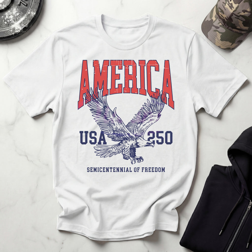 America USA 250 Vintage Gym T-Shirt