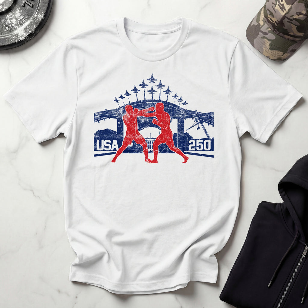 USA Freedom 250 Graphic MMA Gym T-Shirt