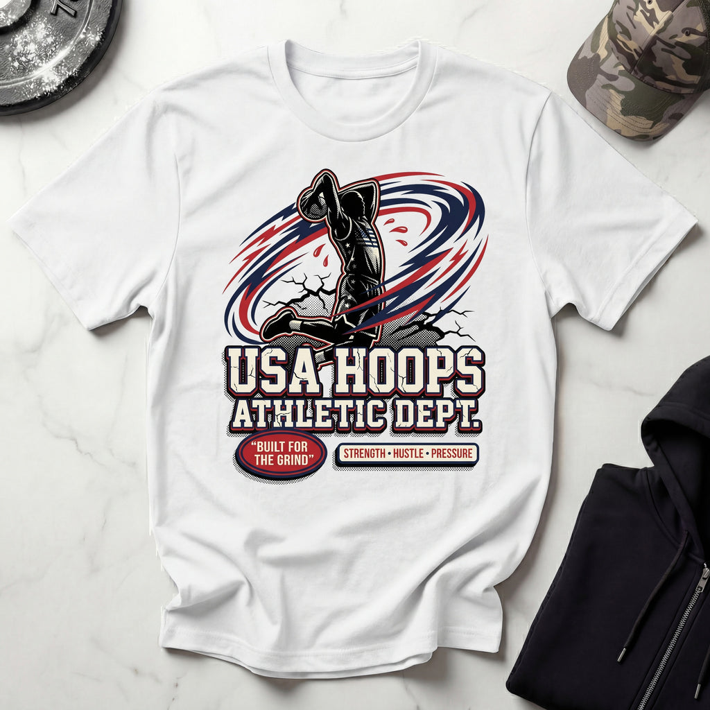 Basketball USA Hoops Gym T-Shirt