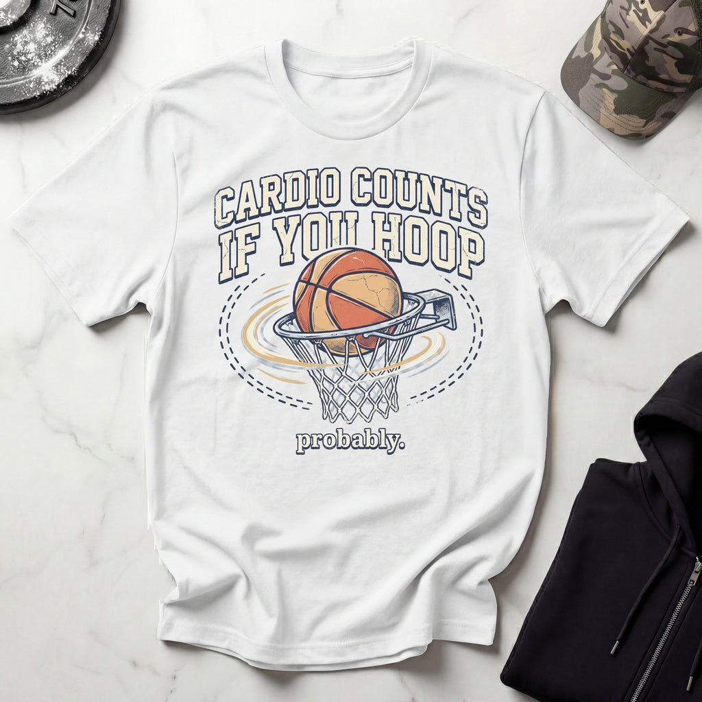 Basketball Hoop Cardio Graphic Gym T-Shirt