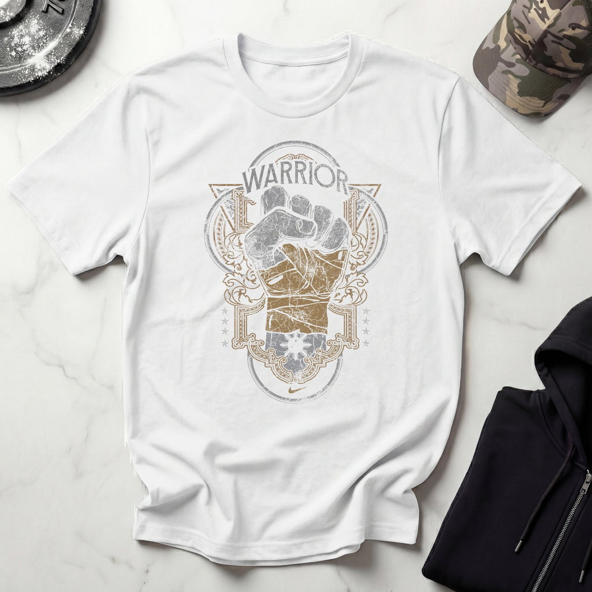 Warrior Fist Graphic Gym T-Shirtt