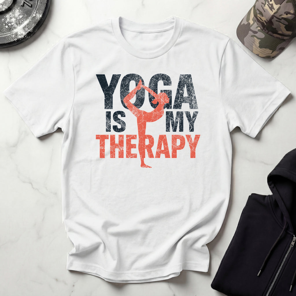 Yoga Is My Therapy Grunge Gym T-Shirt