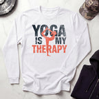 Yoga Is Therapy Vintage Long Sleeve Gym Tee