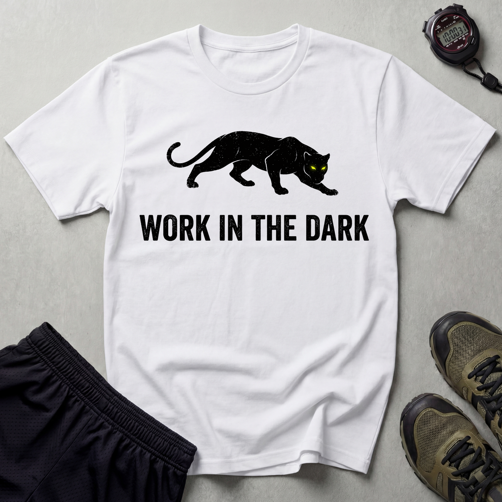 Work In The Dark Panther Gym T-Shirt