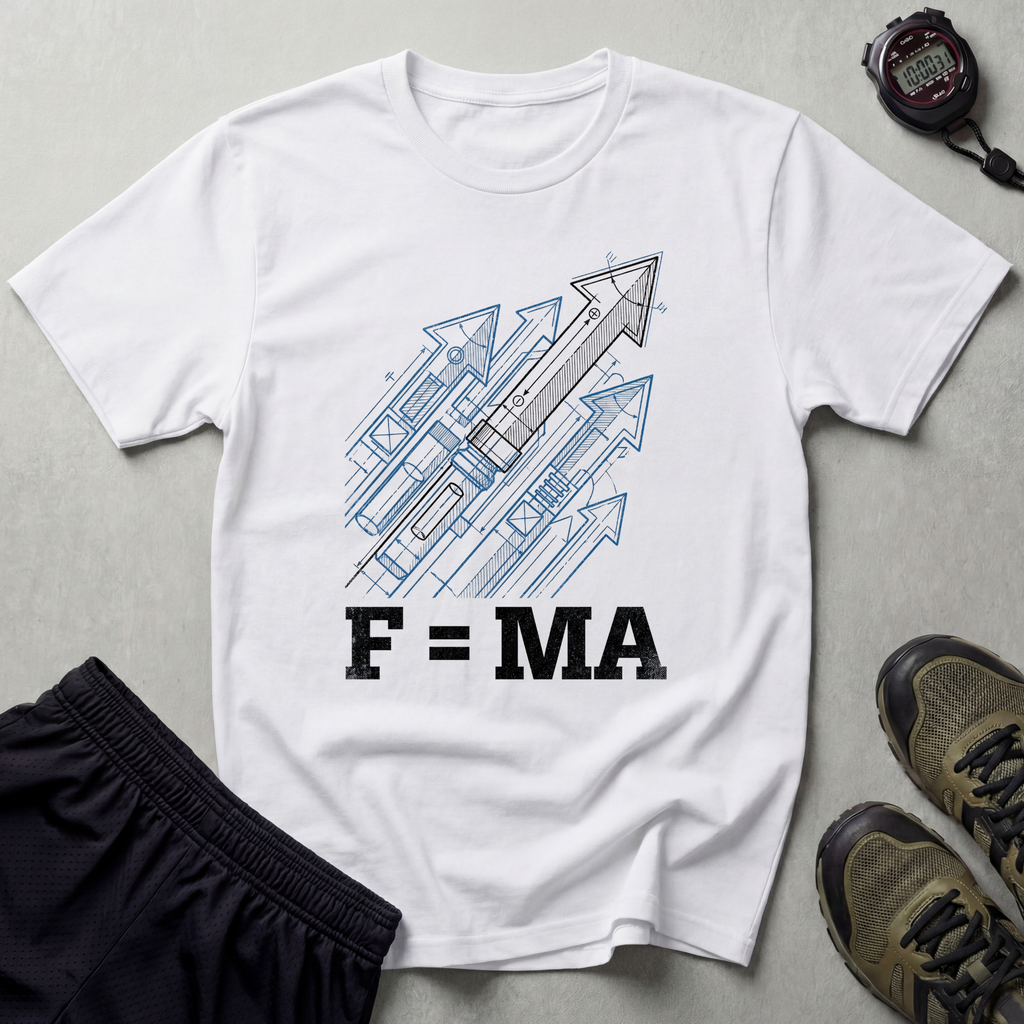 Force Equals Muscles X Attitude Gym T-Shirt