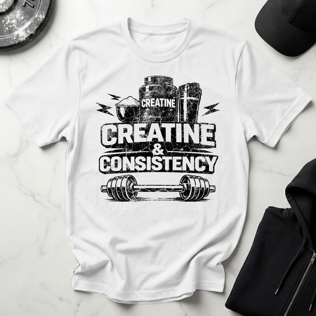 Creatine & Consistency Light Tee
