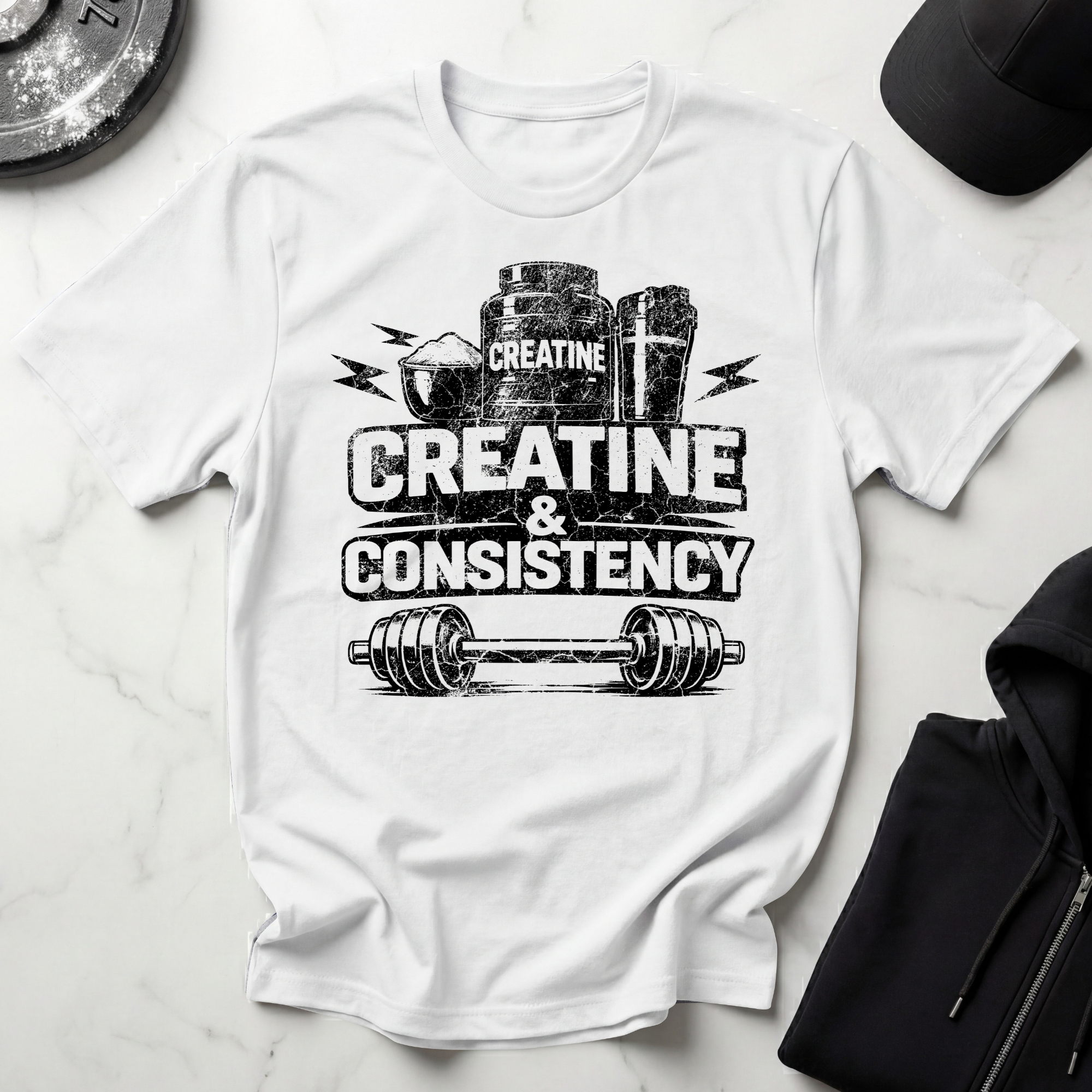 Creatine & Consistency Light Tee