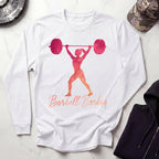 Barbell Barbie Long Sleeve Gym Tee
