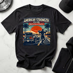 Amercan Strength Club Train Hard Gymwear T-Shirt