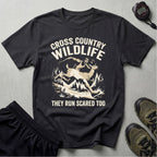 Cross Country Wildlife Run Scared Too Dark T-Shirt