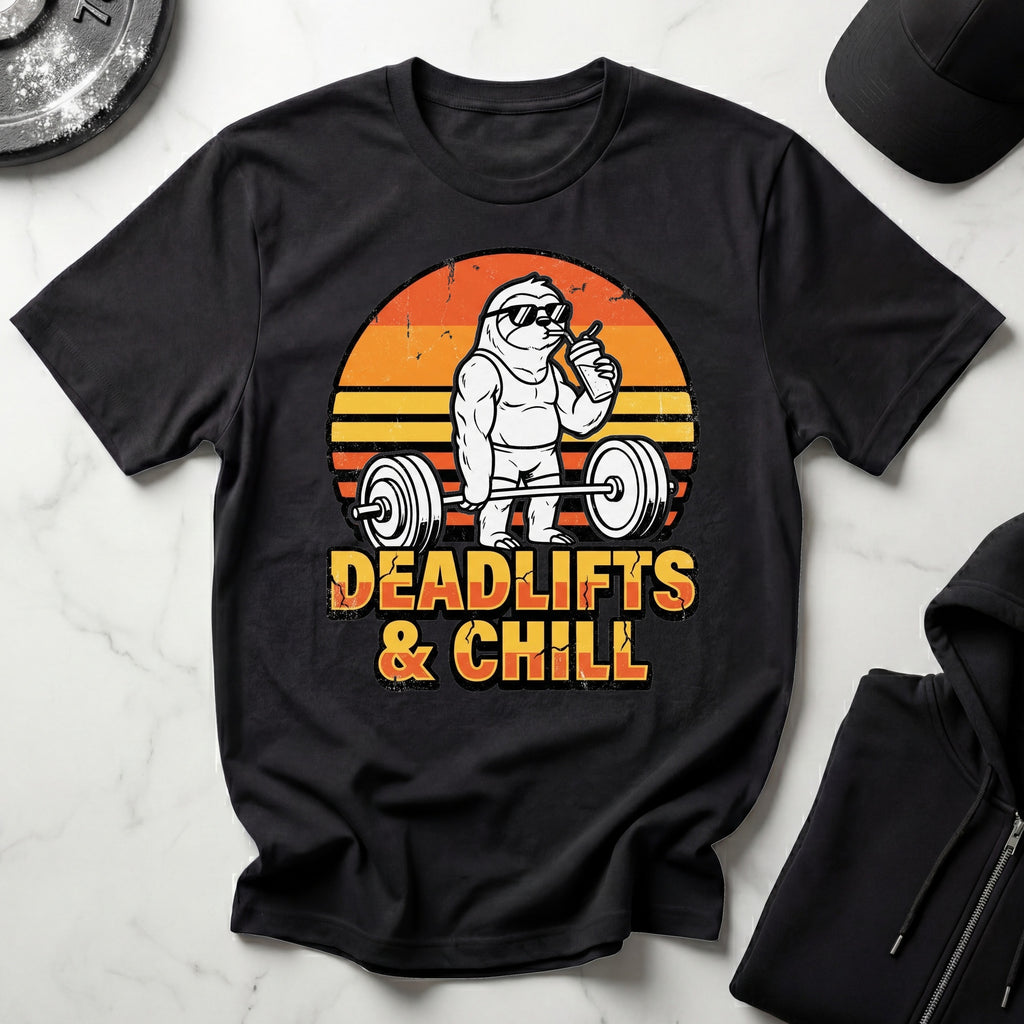 Deadlifts and Chill Gym T-Shirt