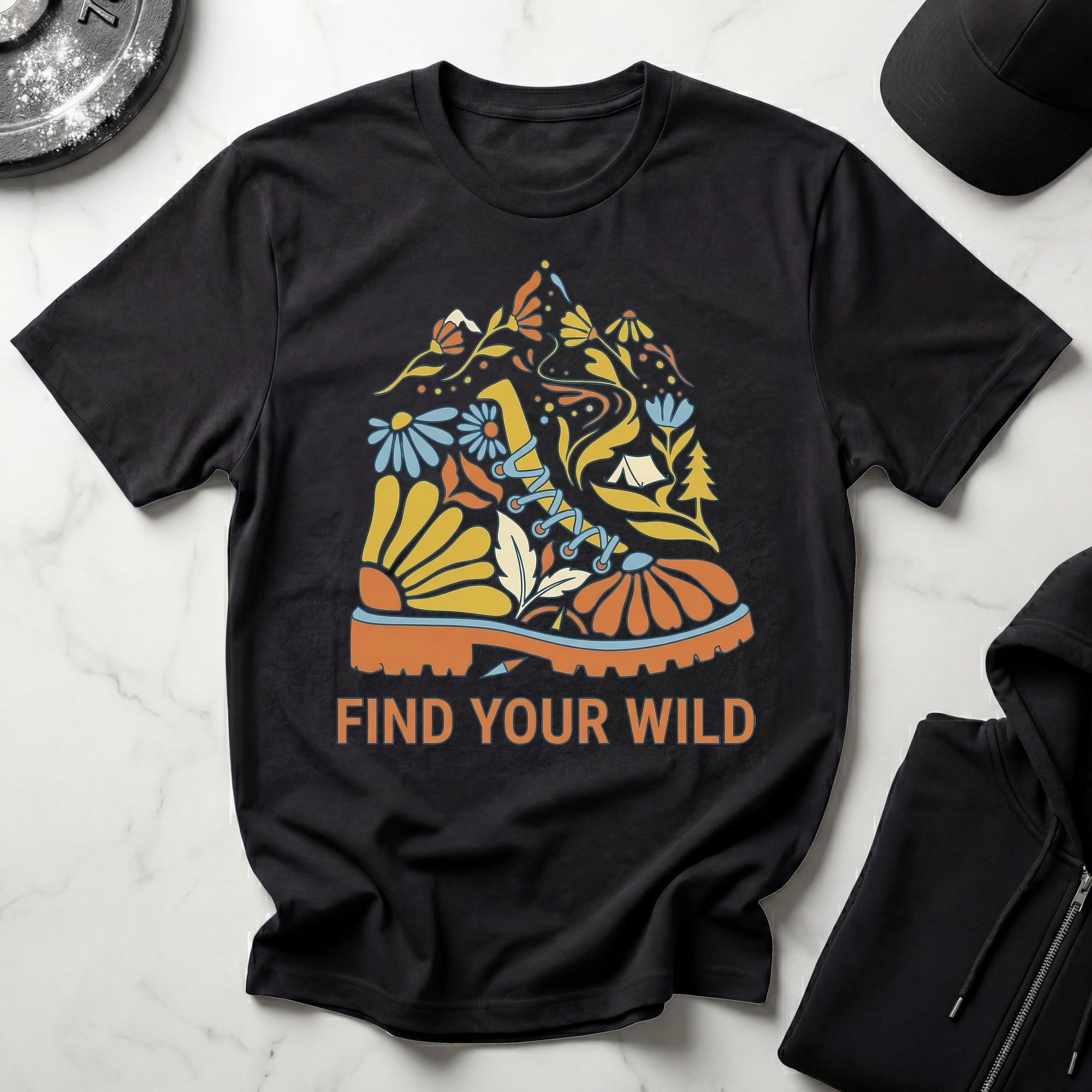 Retro Hiking Vintage Gym T-Shirt
