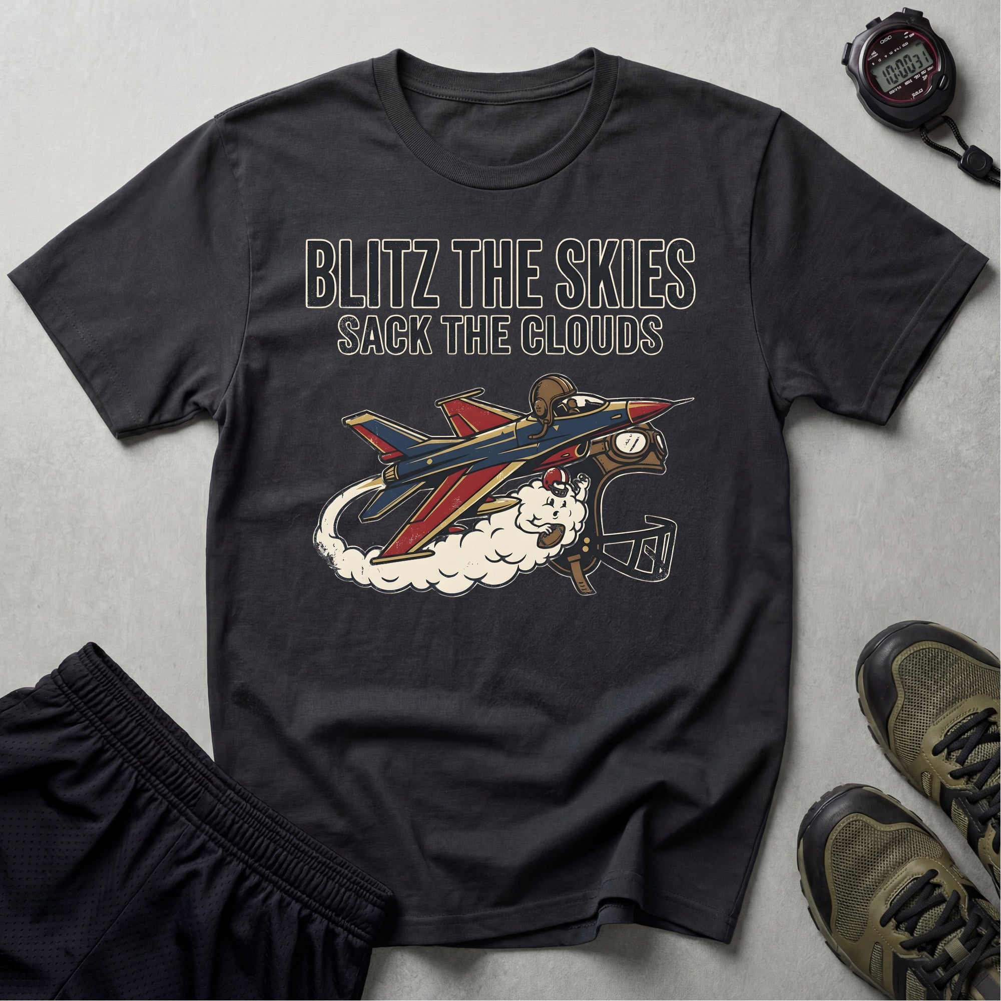 Gridiron USA Blitz The Skies Gym T-Shirt