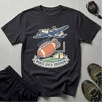 Gridiron Deep Bomb Retro Vintage Gym T-Shirt