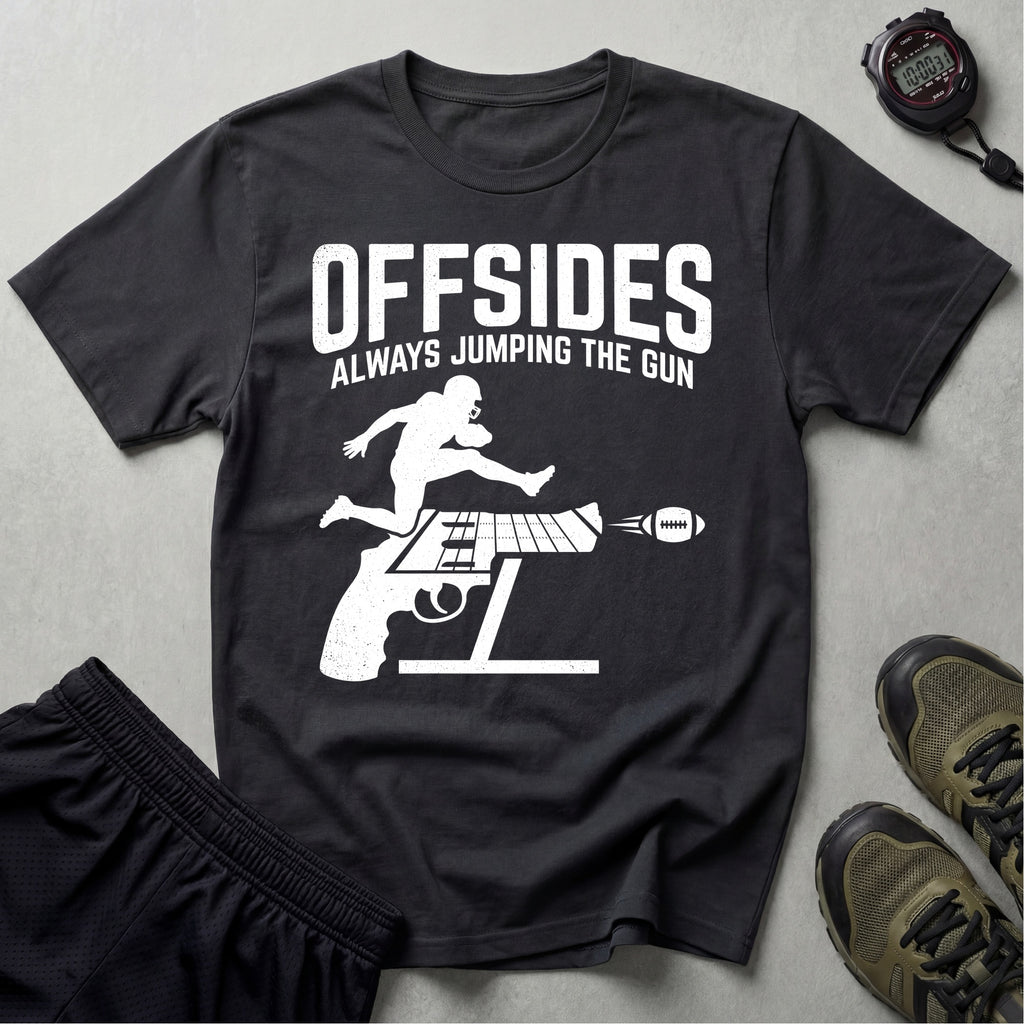 Gridiron Offsides Always Jump The Gun Gym T-Shirt