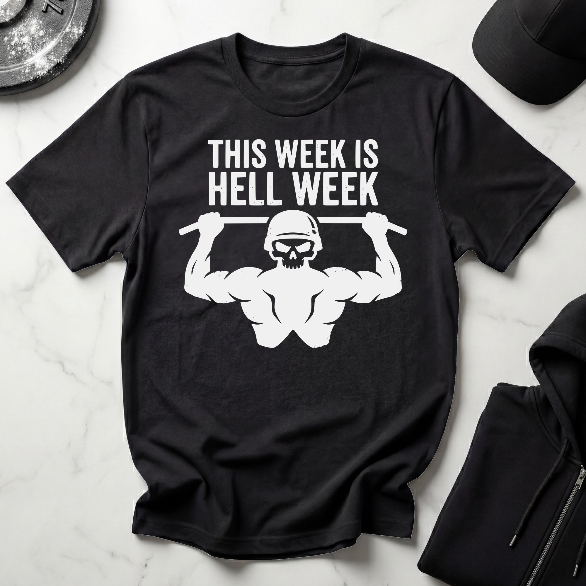 This Week Is Hell Week Dark Gym T-Shirt