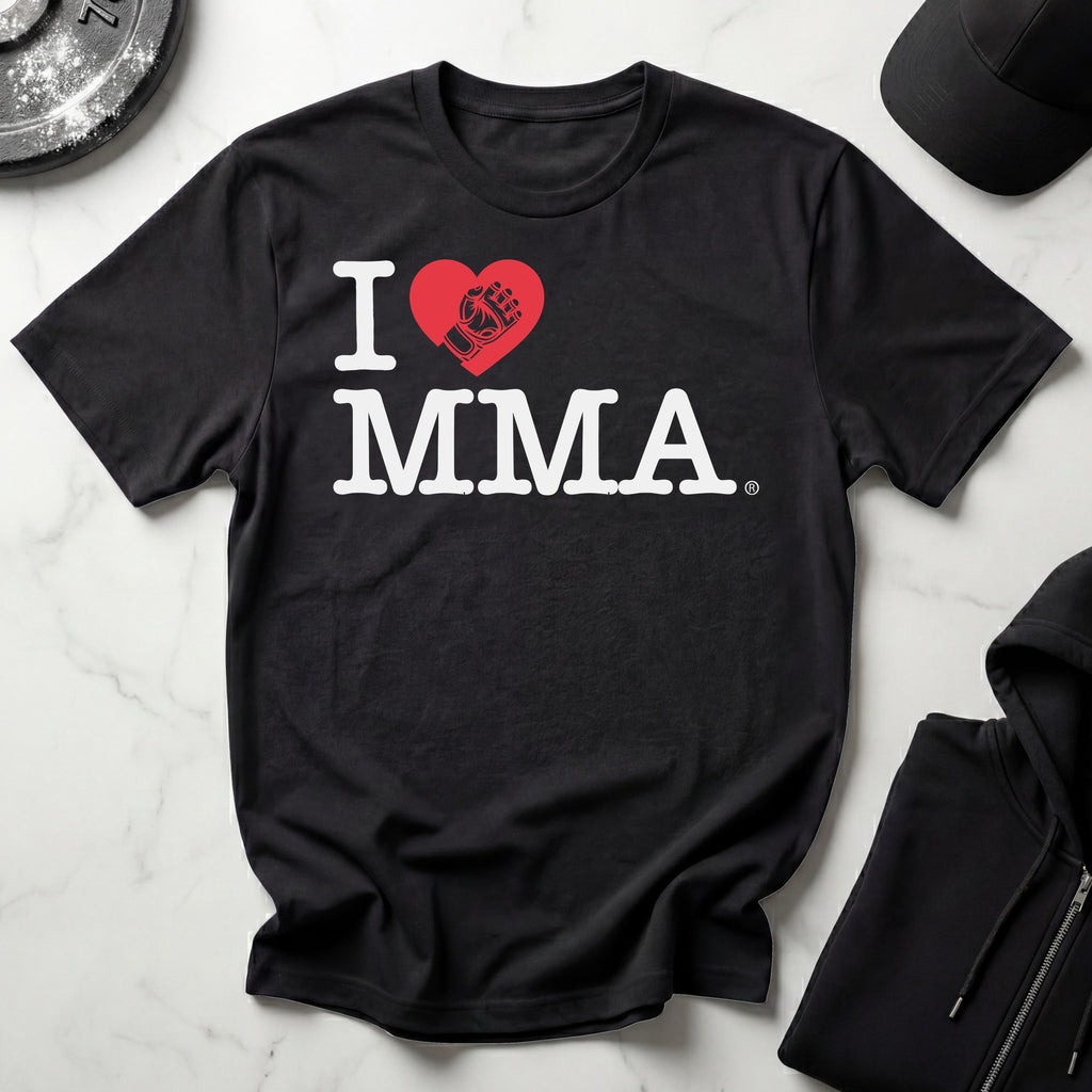 I Love MMA Dark Gym T-Shirt