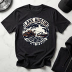 Lake Austin Towing Wakeboard Designer Gym T-Shirt