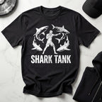 MMA Shark Tank Training Grunge white Gym T-Shirt