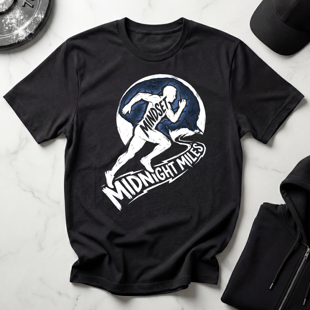 Midnight Miles Marathon Mindset Gymwear T-Shirt