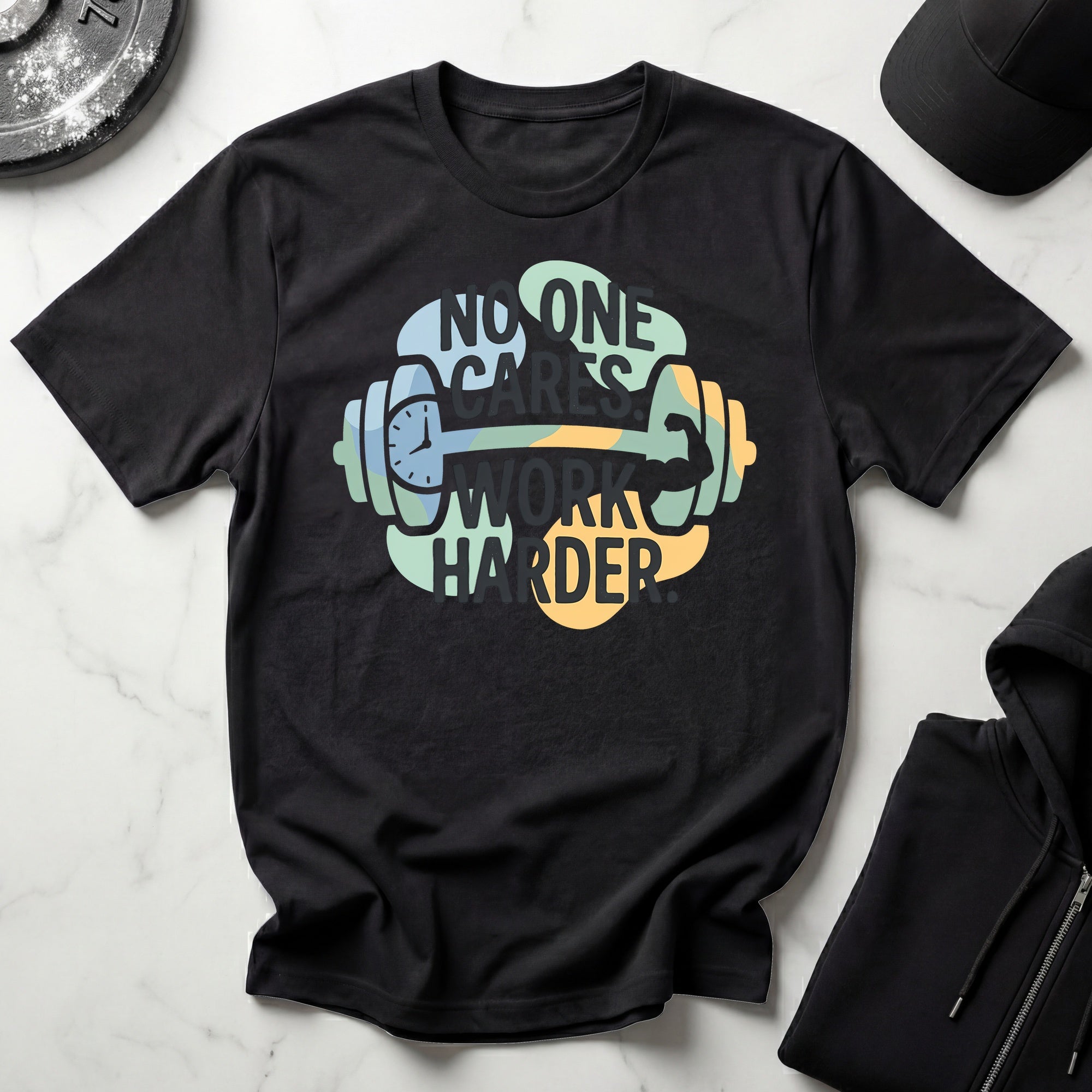 No One Cares Work Harder Gym T-Shirt