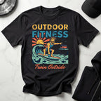 Outdoor Fitness Train Outside Gymwear T-Shirt