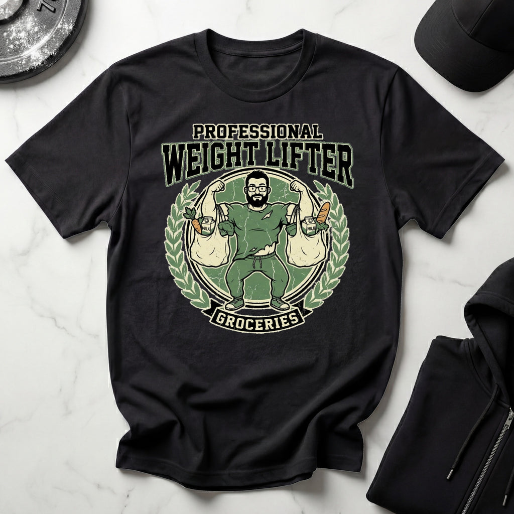 Professional Weight Lifter Groceries Gym T-Shirt